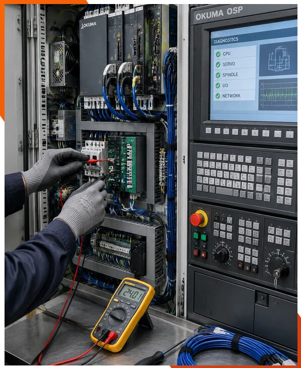 Ремонт систем ЧПУ Okuma OSP в Балахне